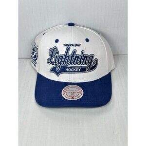 Mitchell & Ness Tampa Bay Lightning Tail Sweep Pro 20th Ani Snapback Hat Cap NWT